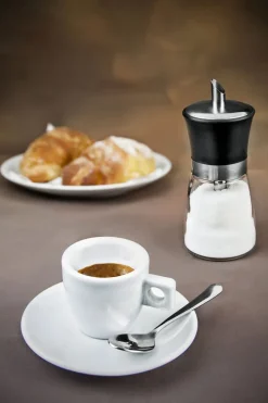 metaltex Zuckerstreuer 150 ml schwarz/silberfarbig