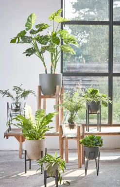 MICA DECORATIONS Blumentopfständer ASCOT 16 x 16 cm schwarz