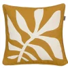 MICA DECORATIONS Deko Kissenhülle BLATT 45x45 cm