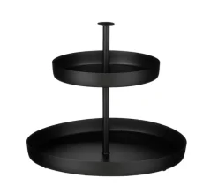 MICA DECORATIONS Etagere 2-stufig schwarz