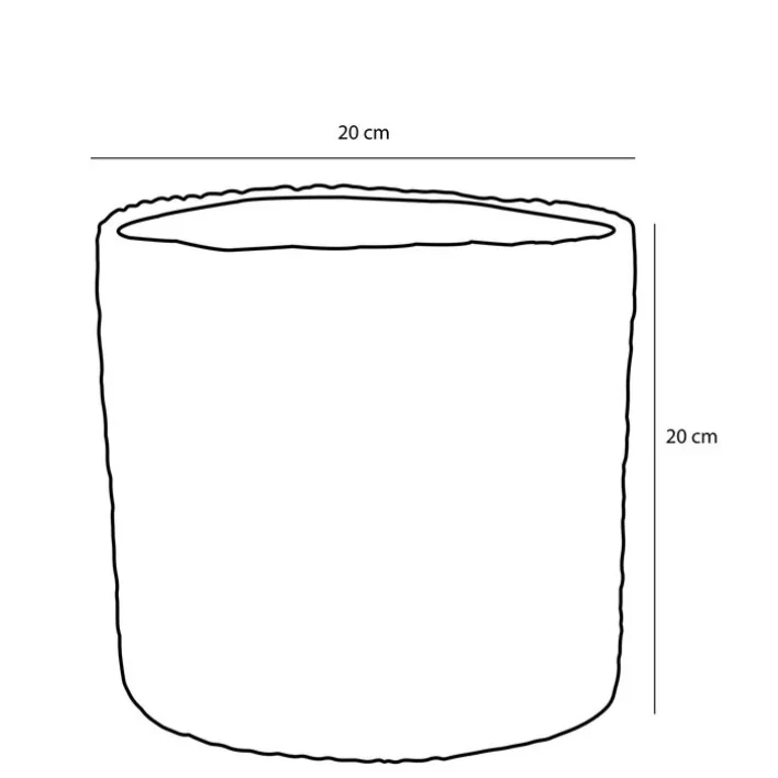MICA DECORATIONS Pflanztopf ATLANTIC 20 cm creme