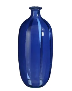 MICA DECORATIONS Vase MONTELLO blau gestreift