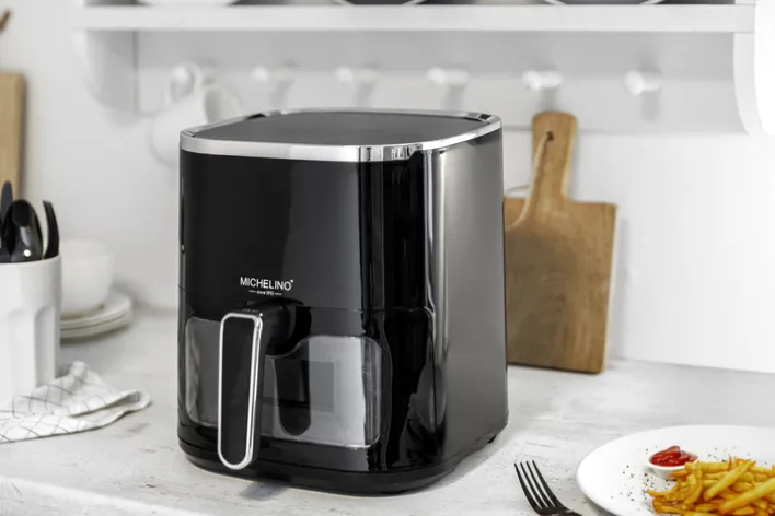 MICHELINO Heißluftfritteuse 5,0 Liter mit Sichtfenster