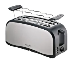 MICHELINO Toaster 4-Scheiben schwarz/ silberfarbig