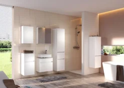 Midischrank BAABE 40 x 130 cm Weiß matt