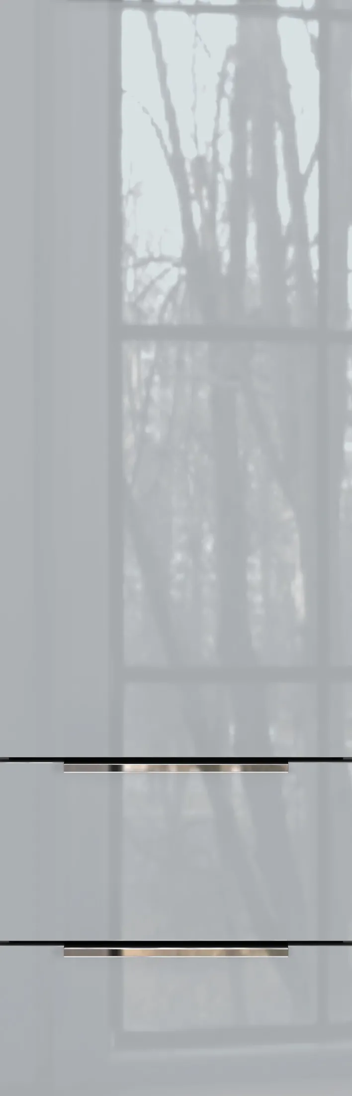 Midischrank JAN 36x111x34 cm graphit/silbergrau Glasfront