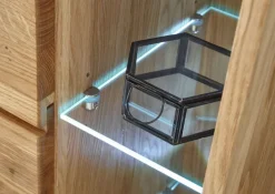 Mittelschrank LAMBA 45 x 150 cm Eiche Natur