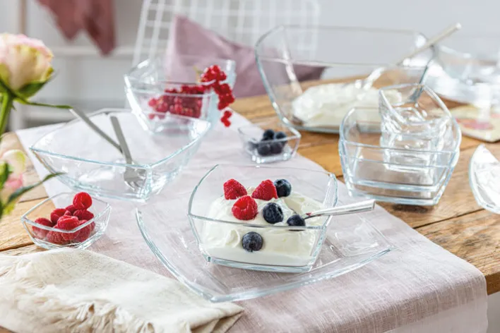 montana Schale :CARRE 6er Set 6,5 cm klarglas