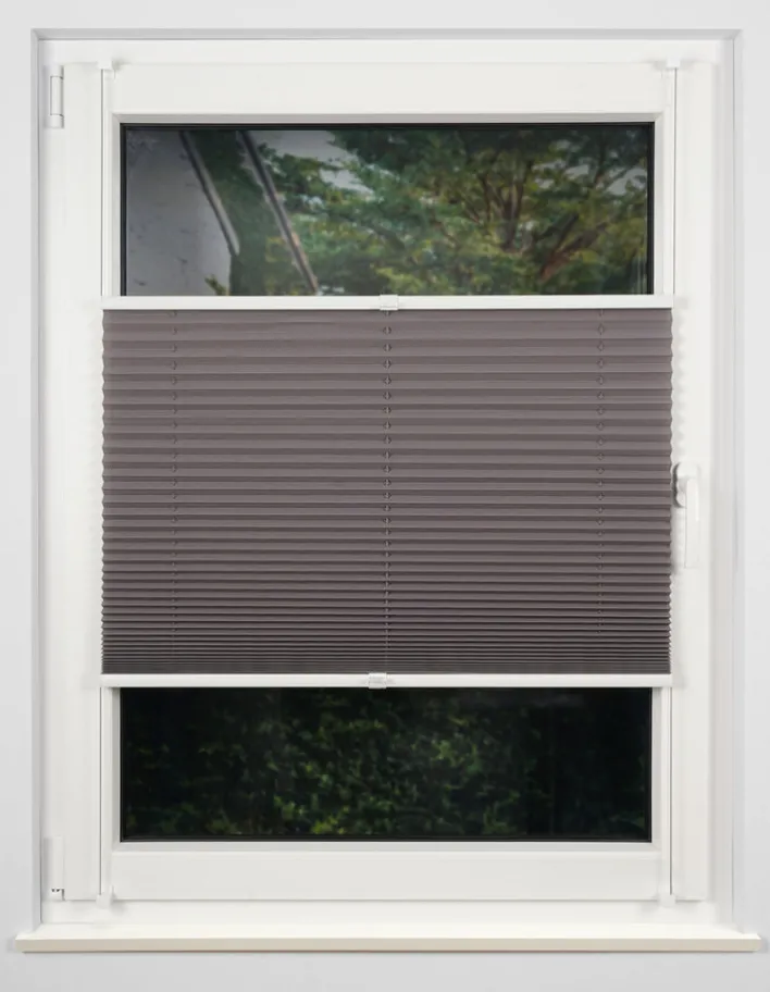 my deco Plissee 70 x 130 cm grau