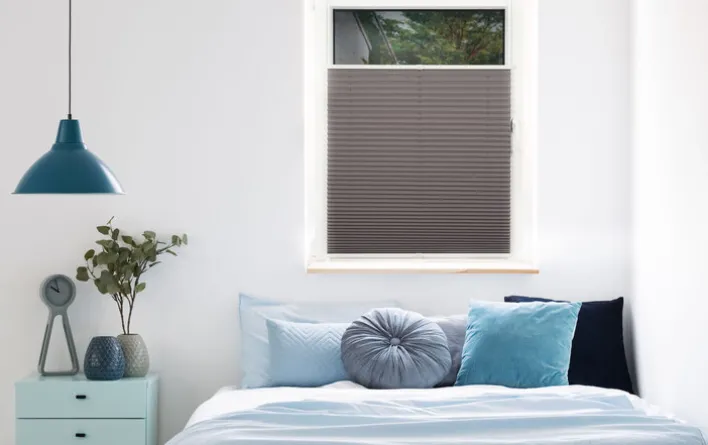 my deco Plissee 75 x 130 cm grau