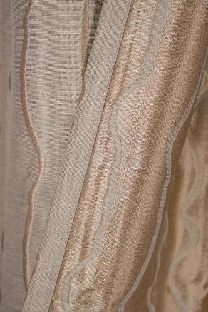 my deco Schlaufenvorhang STREAM 135 x 245 cm sand