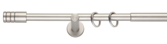 my deco Teleskopgarnitur RILLCUBE 160-280 cm silberfarbig