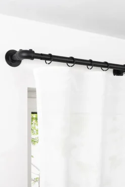 my deco Teleskopgarnitur INDUSTRIAL LOOK 160-280 cm schwarz