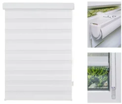 my deko Doppelrollo CASE 80 x 160 cm weiß