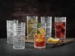 Nachtmann Longdrinkglas ETHNO 6er Set 434 ml Kristallglas