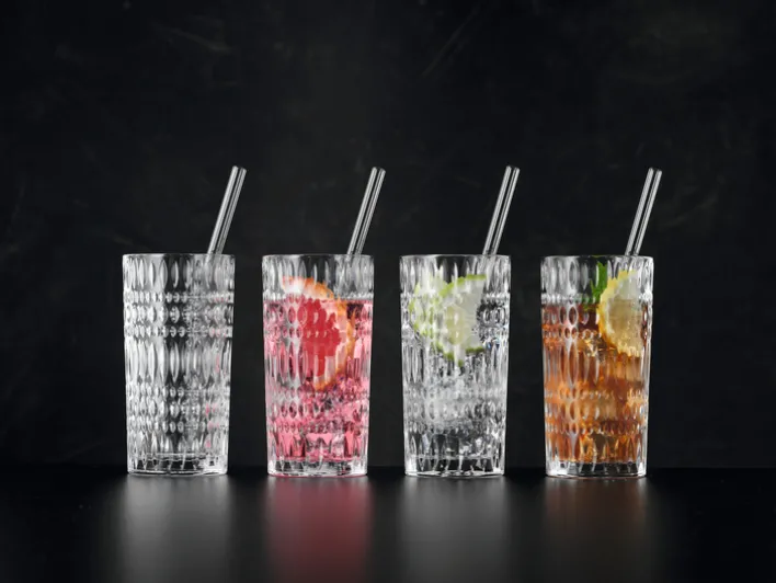 Nachtmann Longdrinkglas TASTES GOOD ETHNO Kristallglas 445 ml 9-teilig Transparent/Klar