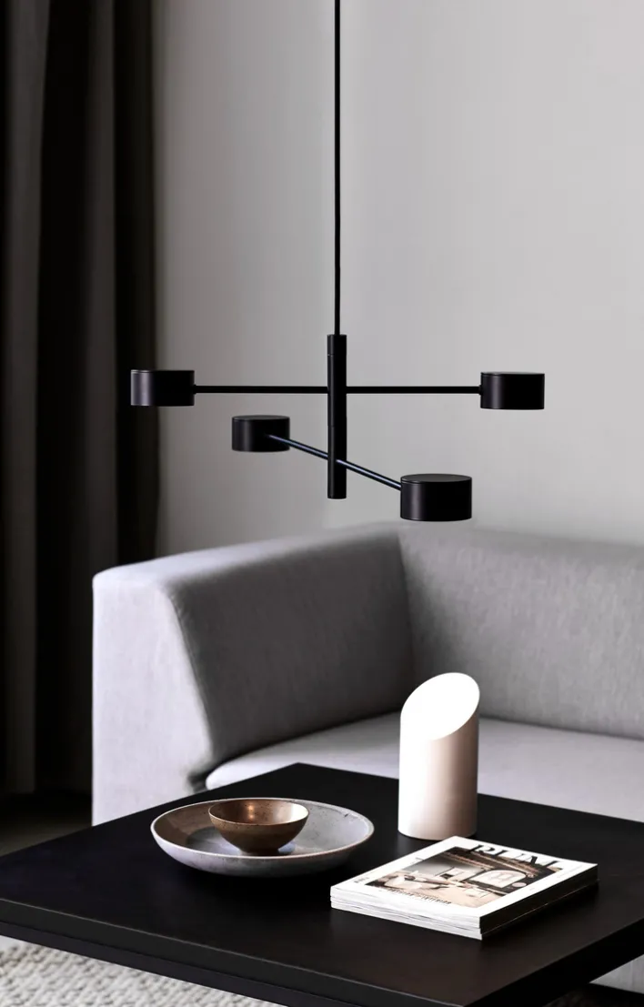 Nordlux LED Pendelleuchte CLYDE 4-flg schwarz