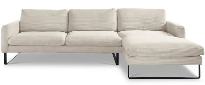 Ole Gunderson Ecksofa ROMA 298 x 154 cm Cord nature