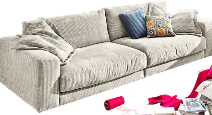 Ole Gunderson Megasofa SEVENTIES 250 cm Cord nature