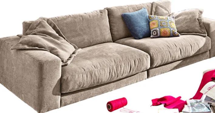 Ole Gunderson Megasofa SEVENTIES 290 cm Cord taupe