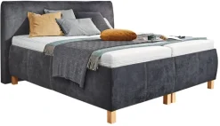 Ole Gunderson Polsterbett FENSON BERGEN H2/ H3 180 x 200 cm schwarz