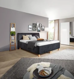 Ole Gunderson Polsterbett FENSON BERGEN H2/ H3 180 x 200 cm schwarz