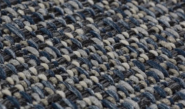 Outdoorteppich CLYDE 67 x 120 cm beige/blau