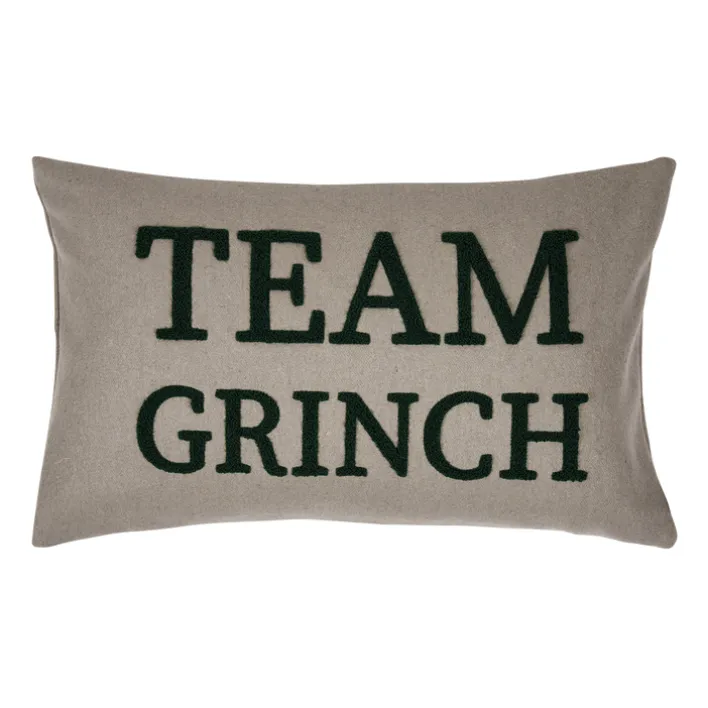 pad Kissenhülle TEAM GRINCH 30 x 50 cm beige/grün