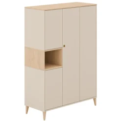 PAIDI Baby-Kleiderschrank MILA & BEN beige/ braun