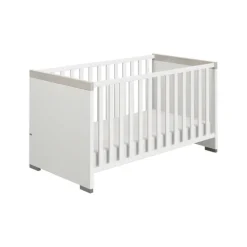 PAIDI Kinderbett KIRA Kreideweiß/ Eiche-Nautik