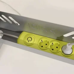 PAIDI Schreibtisch TABLO Kreideweiß/ Azurblau