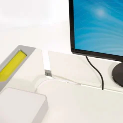 PAIDI Schreibtisch TABLO Kreideweiß/ Azurblau