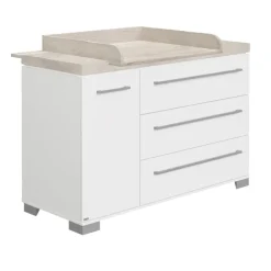 PAIDI Wickelkommode KIRA Kreideweiß/ Eiche-Nautik