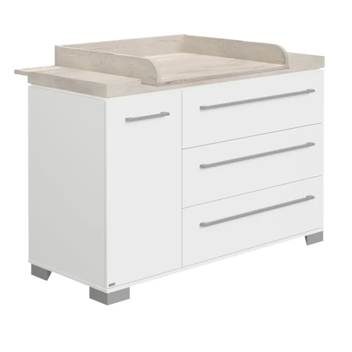 PAIDI Wickelkommode KIRA Kreideweiß/ Eiche-Nautik