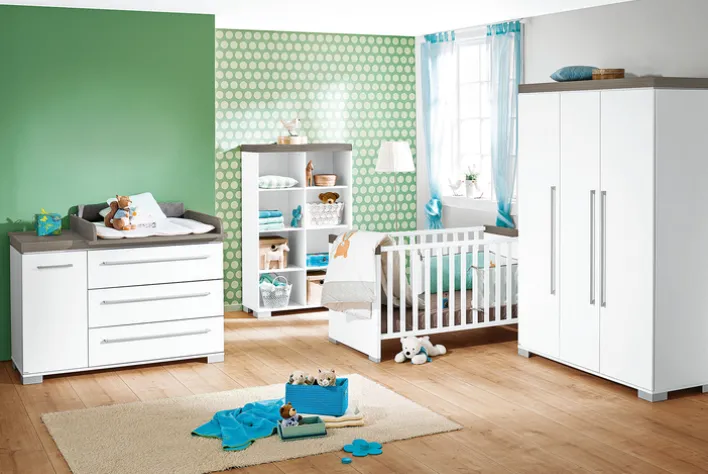 PAIDI Wickelkommode KIRA Kreideweiß/ Eiche-Nautik