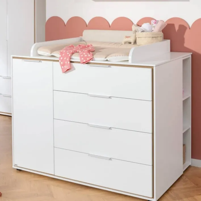 PAIDI Wickelkommode LIEVEN weiß/ braun