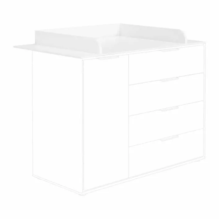 PAIDI Wickelkommode LIEVEN weiß/ braun