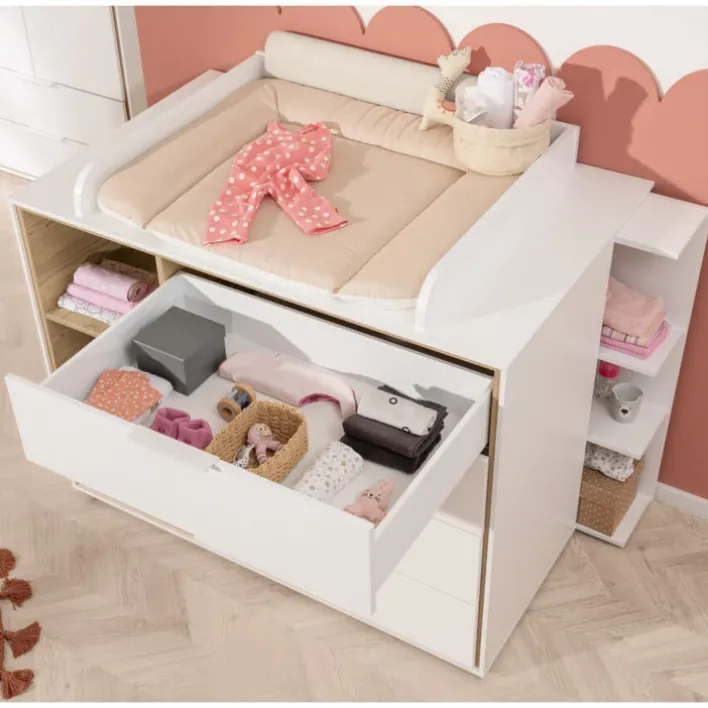 PAIDI Wickelkommode LIEVEN weiß/ braun