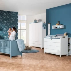 PAIDI Wickelkommode OLLI weiß/ blau