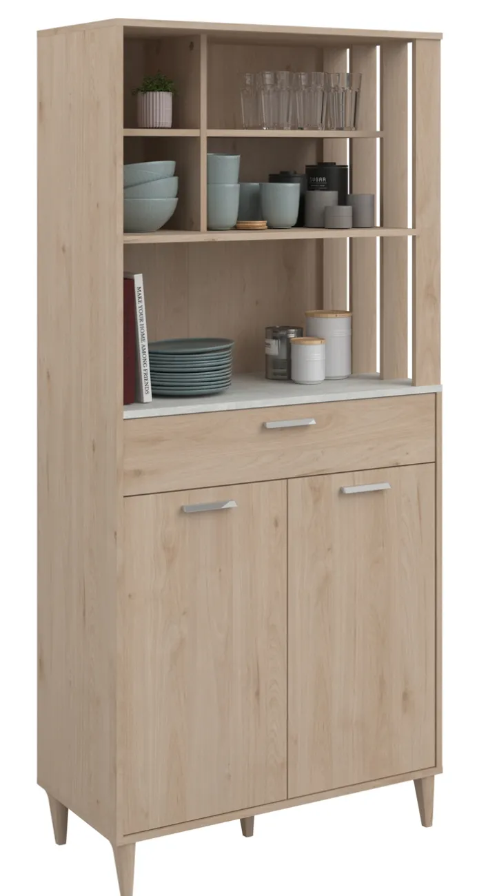 Parisot Buffet-Schrank GALA 11 Jackson Eiche Dekor/ Beton Optik 84x182x41 cm