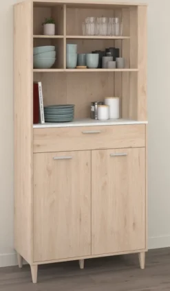 Parisot Buffet-Schrank GALA 11 Jackson Eiche Dekor/ Beton Optik 84x182x41 cm