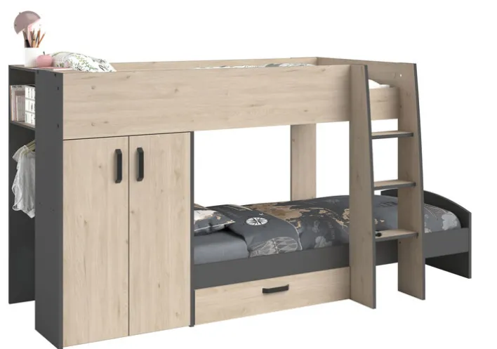 Parisot Etagenbett STIM 2 braun/grau