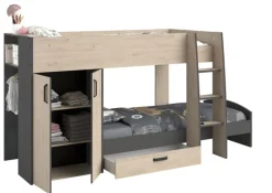 Parisot Etagenbett STIM 2 braun/grau