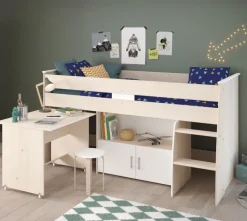 Parisot Hochbett CHARLY 4 braun / weiß