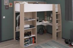 Parisot Hochbett SHELTER 11 braun/ weiß