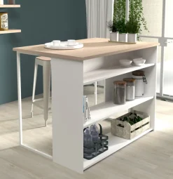 Parisot Küchenschrank SOCOOL 2er Set Eiche Jackson Dekor/ Weiß