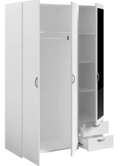 Parisot Kinder-Drehtürenschrank DAILY 4 weiß