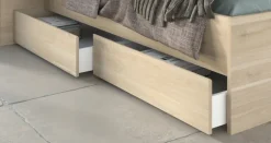 Parisot Stauraumbett ESCALE 3 braun 160 x 200 cm