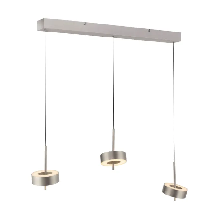 Paul Neuhaus LED Balkenpendel Q-ROTATE 3-flg Nickelfarbig