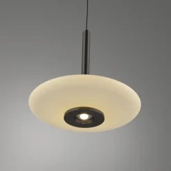 Paul Neuhaus LED Balkenpendel PURE VITRUM 3-flg braun